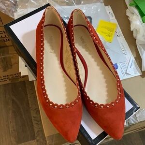 Nine West tomato red flats